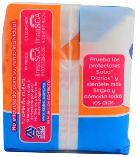 Toallas Saba Amore Regular Sin Alas Con 8 - WeCare Pharma