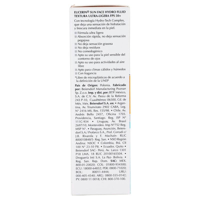 Eucerin Protector Solar Hydro Fluido Fps50 50Ml - WeCare Pharma