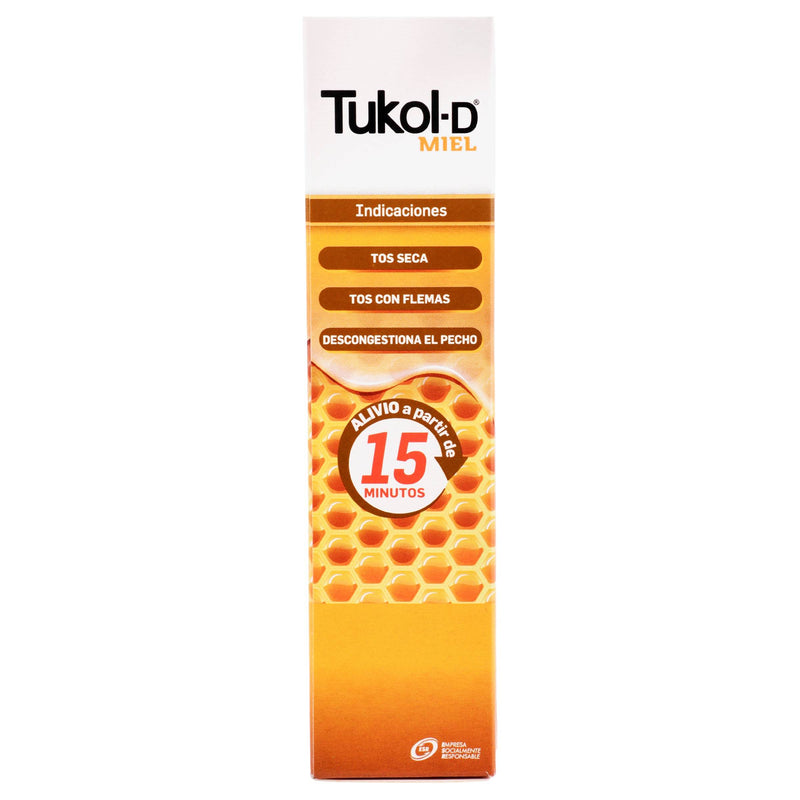 Tukol-D Miel Ad Jarabe 2G/0.2G 120Ml (Guaifenesina/Dextrometorfano) - WeCare Pharma