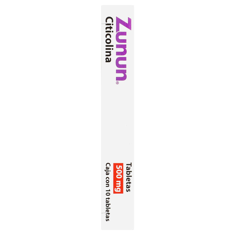Zunun 500Mg Con 10 Tabletas (Citicolina) - WeCare Pharma