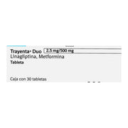 Trayenta Duo 2.5Mg/500Mg Con 30 Tabletas (Linagliptina/Metformina) - WeCare Pharma