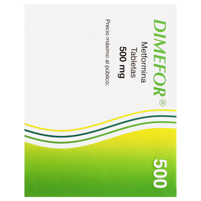 Dimefor 500Mg Con 60 Tabletas (Metformina) 7 - 7501300408099