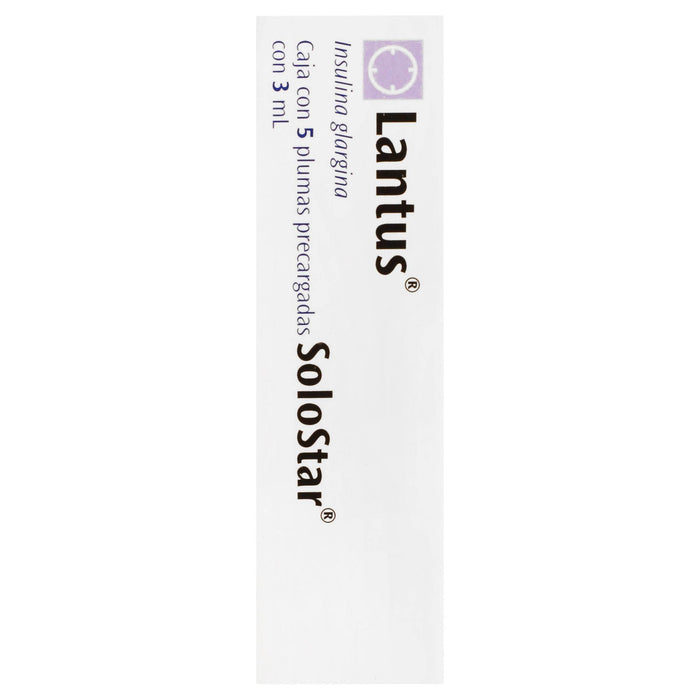 Lantus Solostar Pluma 100Unid/Ml 3Ml Con 5 (Insulina Glargina) - WeCare Pharma
