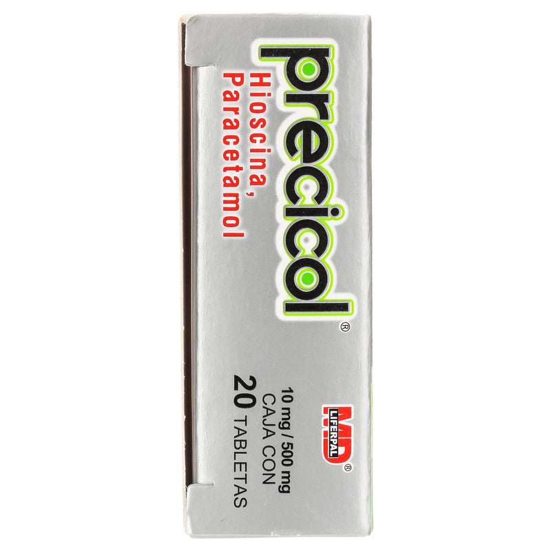 Precicol Precicol 10Mg/500Mg Con 20 Tabletas (Hioscina/Paracetamol) — WeCare Pharma