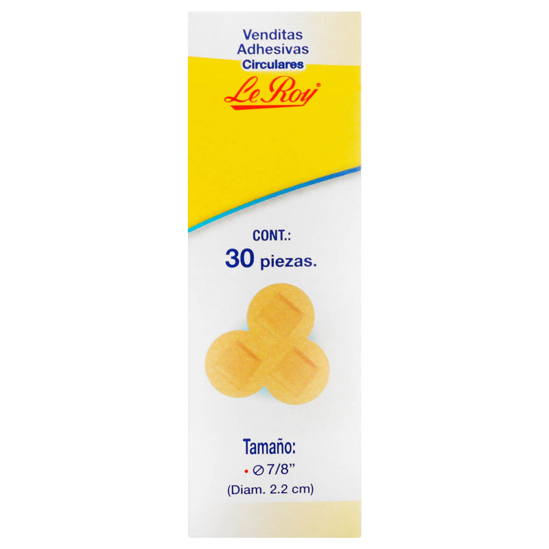 Venditas Adhesivas Circulares Leroy Con 30 - WeCare Pharma