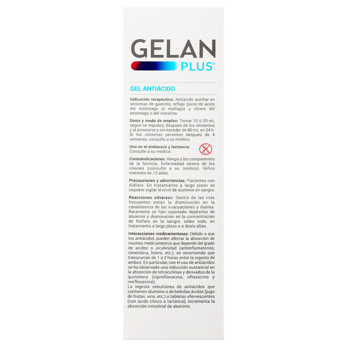 Gelan Plus Gel 8G/1G 250Ml (Magaldrato/Dimeticona) 4 - 7501088505720