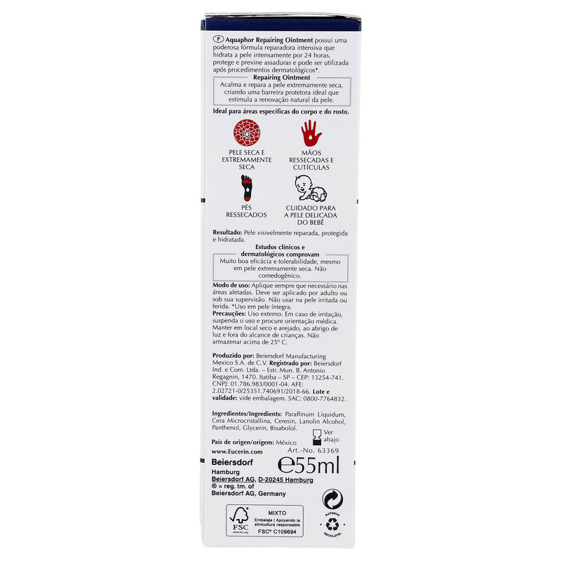 Eucerin Aquaphor Pomada Reparadora 55Ml/49G - WeCare Pharma
