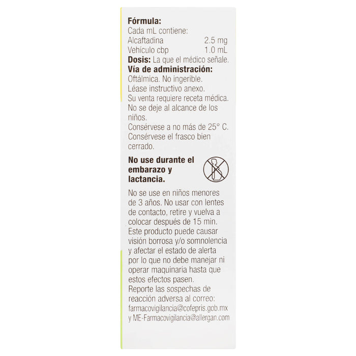 Lastacaft Gotas 2.5Mg/Ml 3Ml (Alcaftadina) - WeCare Pharma