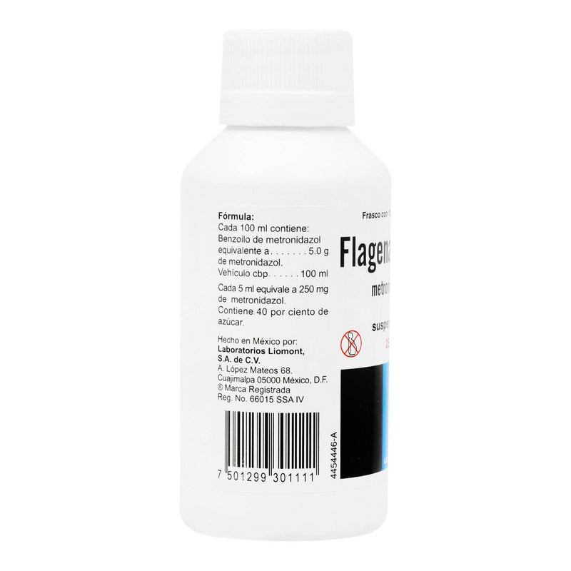 Flagenase Suspensión 250Mg/5Ml 120Ml (Metronidazol) - WeCare Pharma