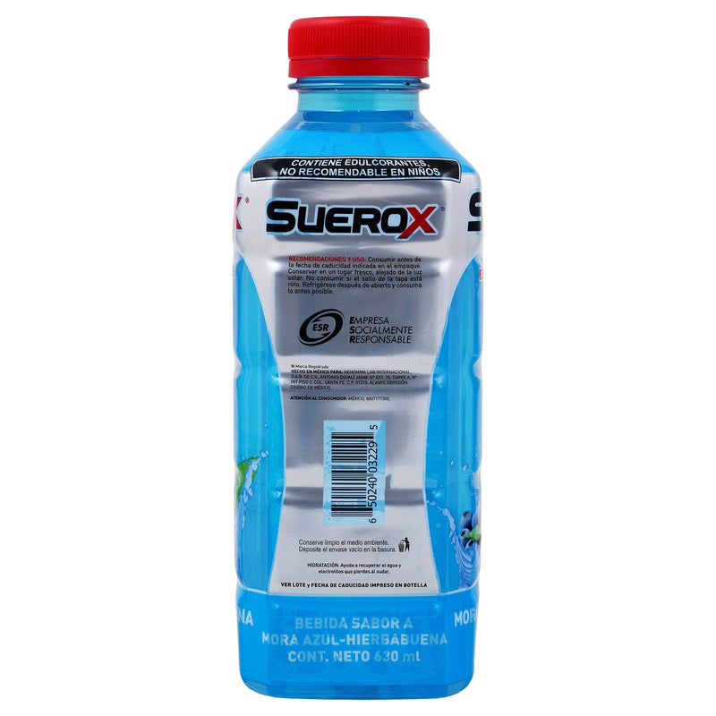 Suerox Adulto 8Iones Frasco 630Ml Mora (Electrolitos Orales) - WeCare Pharma