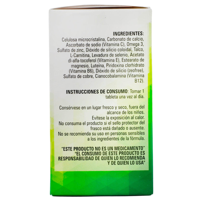 Luxter 1.16G Con 60 Tabletas (Omega 3/Luteina/L-Carnitina/Vitaminas/Mi   WeCare Pharma
