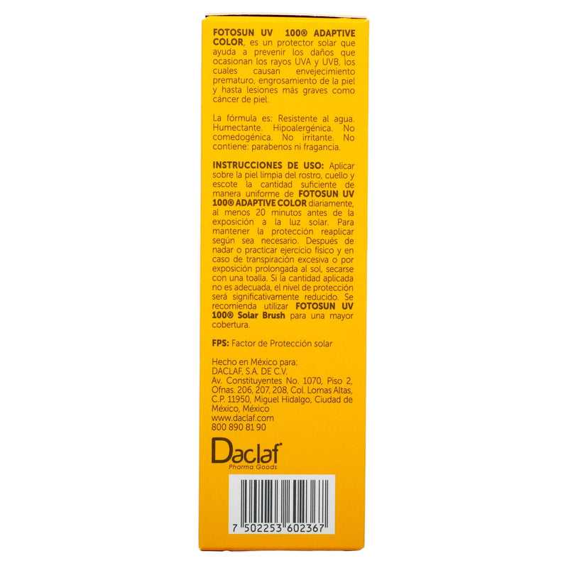 Bloqueador Fotosun Uv Con Color 100 Fps50 Crema 60Ml - WeCare Pharma