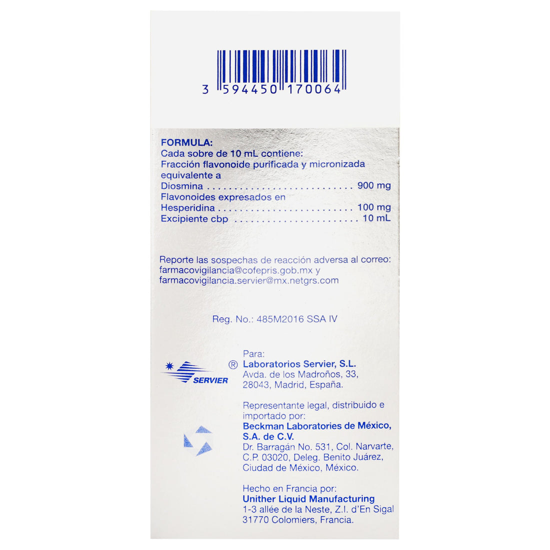 Elatec Mpff Sobres 1000Mg/10Ml Con 30 (Diosmina/Hesperidina) 7 - 3594450170064