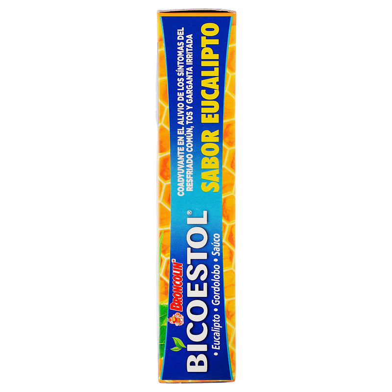 Broncolin Bicoestol Pastillas 2.5G Con 16 Euacalipto (Eucaliptus Globulus/Gnaphalium/Sambucus Nigra) - WeCare Pharma