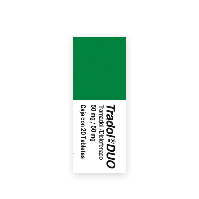 Tradol Duo 50/50Mg Con 20 Tabletas (Tramadol/Diclofenaco) - WeCare Pharma