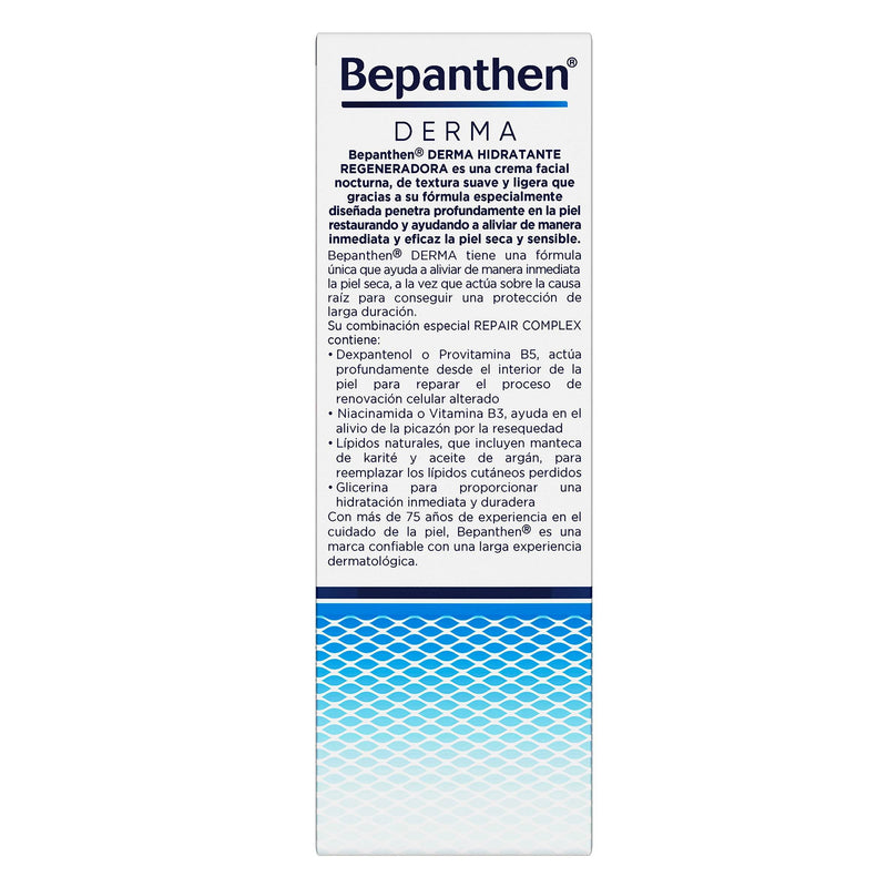 Bepanthen Crema Facial Hidratante Regeneradora Noche 50Ml - WeCare Pharma