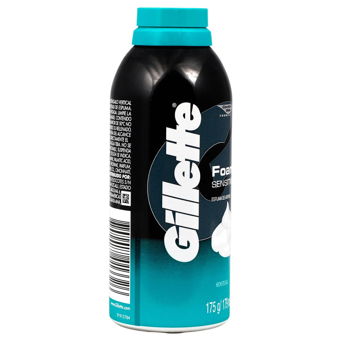 Espuma Para Afeitar Gillette Sensitive 175G - WeCare Pharma