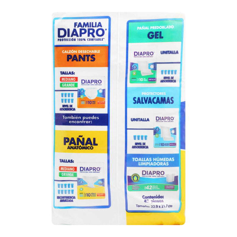 Pañal Adulto Diapro Mediano Con 10 - WeCare Pharma