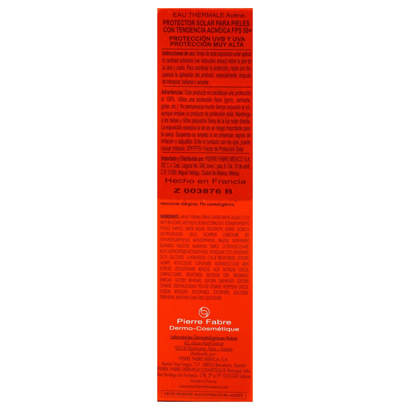 Avene Cleanance Bloqueador Solar Fps50 50Ml - WeCare Pharma