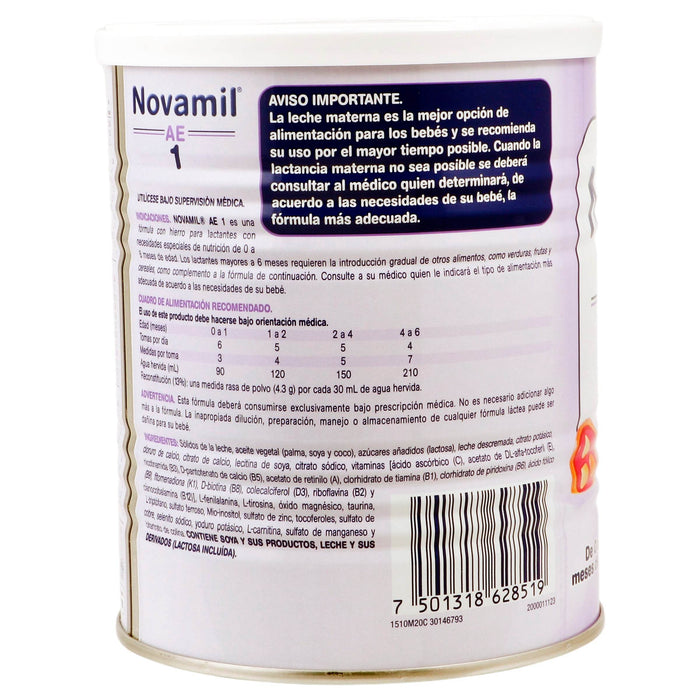 Novamil Ae 1 (Formula Lactea) Lata 400G - WeCare Pharma