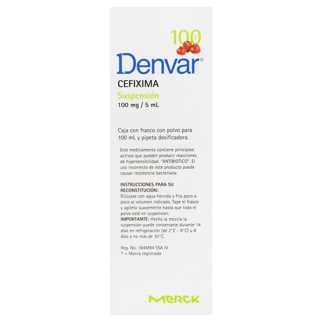 Denvar Suspensión 100Mg/5Ml 100Ml (Cefixima) 8 - 7501298216409