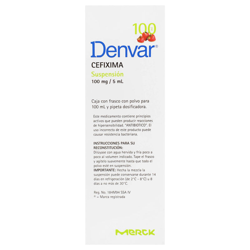 Denvar Suspensión 100Mg/5Ml 100Ml (Cefixima) - WeCare Pharma
