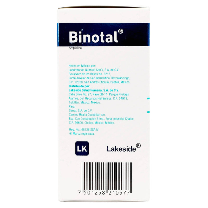 Binotal Suspensión 500Mg/5Ml 90Ml (Ampicilina) - WeCare Pharma