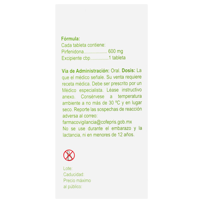 Kitoscell 600Mg Con 90 Tabletas (Pirfenidona) - WeCare Pharma