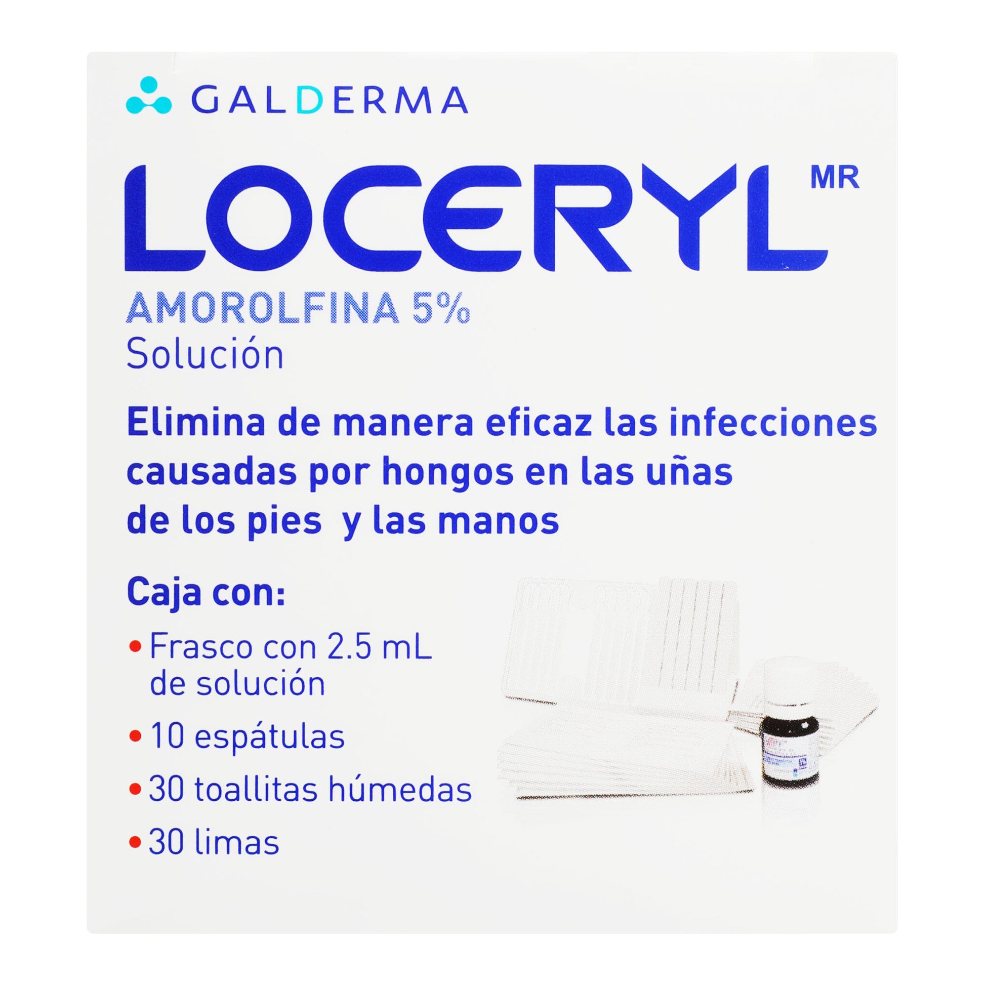 Loceryl Solucion 5% 2.5Ml (Amorolfina) 6 - 3499320002523