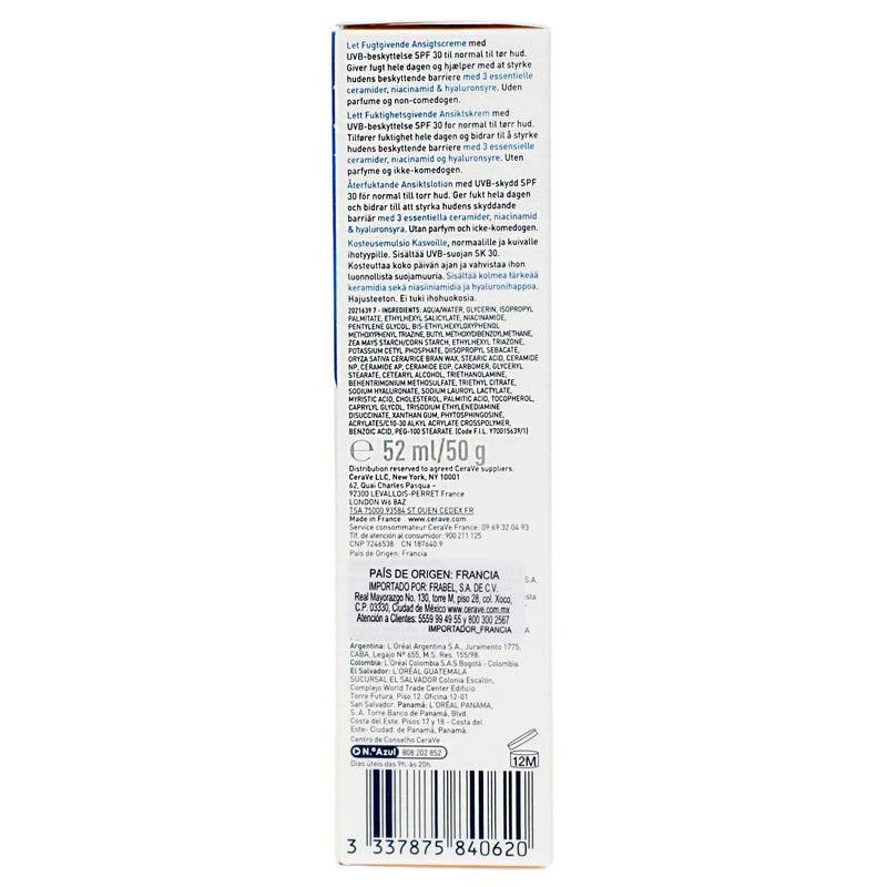 Cerave Loción Hidratante De Rostro Fps30 52Ml - WeCare Pharma
