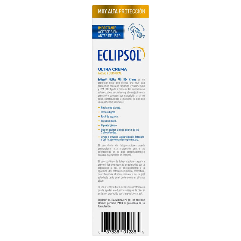 Eclipsol Ultra Crema Fps50 125G - WeCare Pharma
