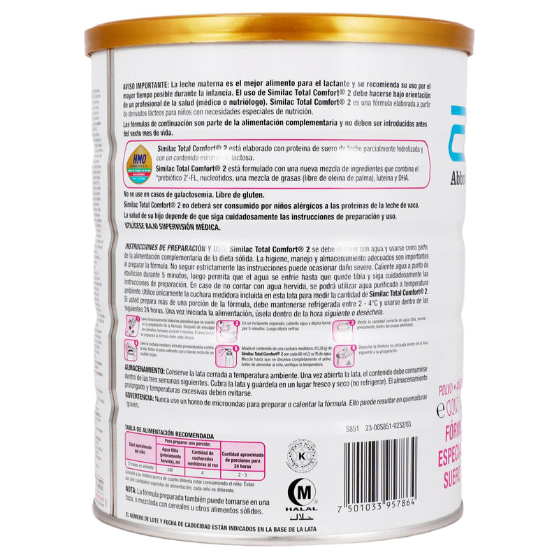 Similac Total Confort Etapa 2 Lata 820G - WeCare Pharma