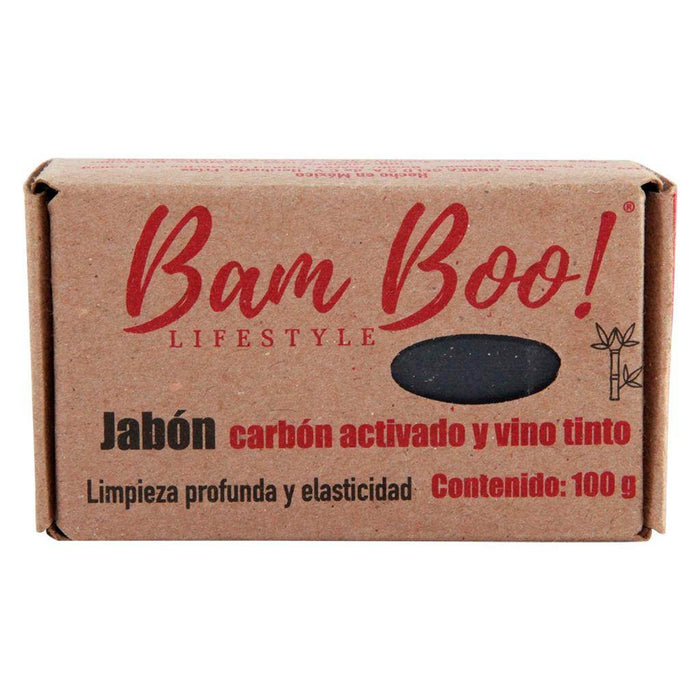 Jabon Bamboo Vino Tinto Y Carbon Activado - WeCare Pharma