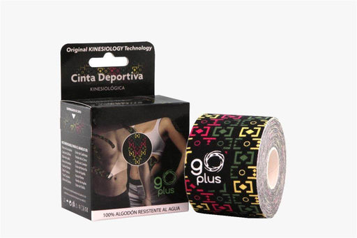 Cinta Deportiva Kinesiologica Go Plus Negro - WeCare Pharma