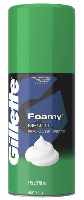 Crema Para Afeitar Gillette Foamy Mentol 179Ml - WeCare Pharma