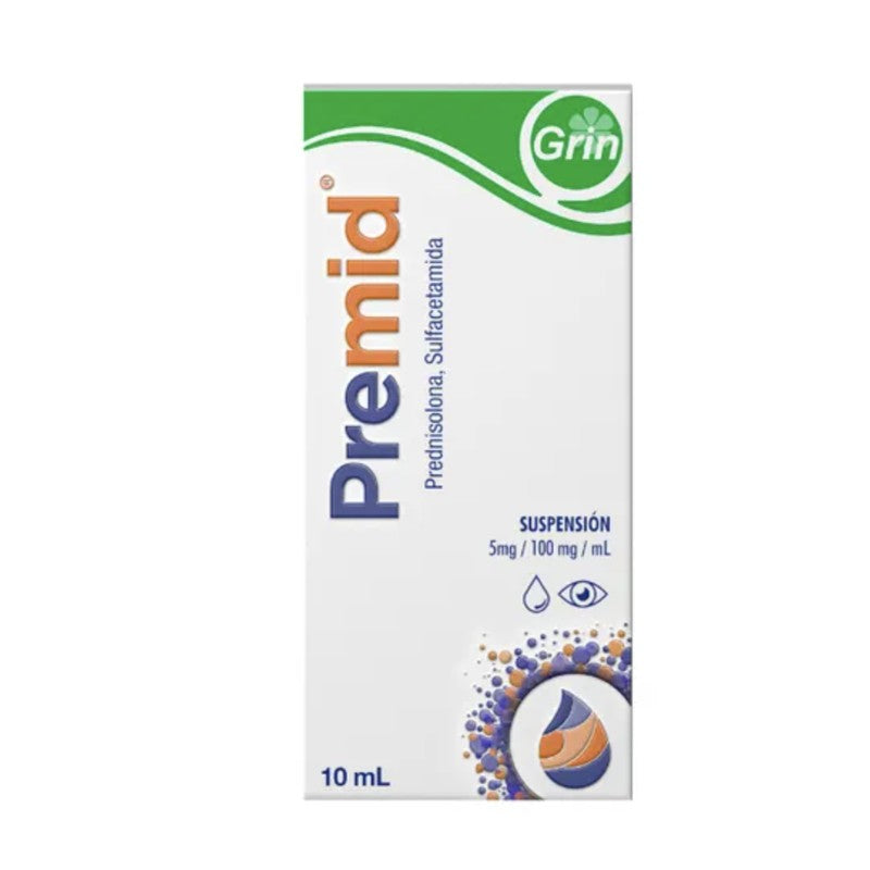 Premid (Prednisolone/Sulfacetamide) Ophth Drops 450mg/10g 10ml