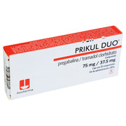 Prikul Duo PregabalinaTramadol Clorhidrato Tabletas 75Mg37.5Mg Con 20 7730766002330 2