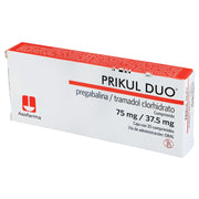 Prikul Duo PregabalinaTramadol Clorhidrato Tabletas 75Mg37.5Mg Con 20 7730766002330 4
