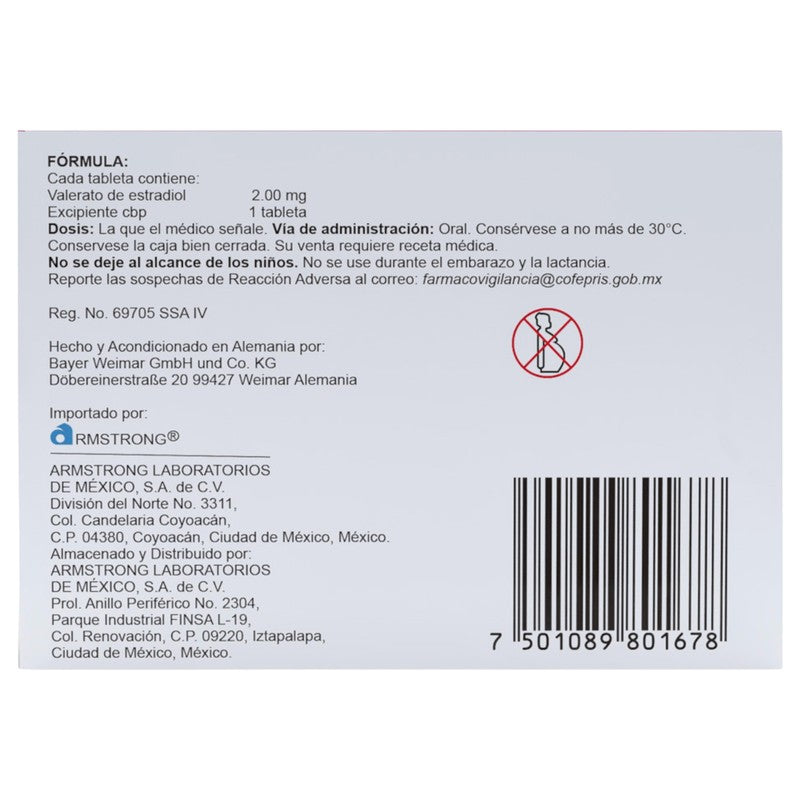 Primogyn Valerato De Estradiol Grageas 2Mg C28 7501089801678 3