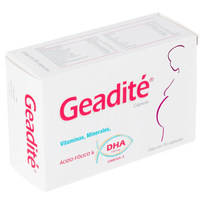 Geadite 150Mg Con 30 Capsulas (Acido Folico/Omega 3) - WeCare Pharma