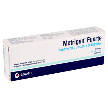 Metrigen Fuerte 50Mg/5Mg Con 1 Ampulas (Progesterona/Benzoato De Estra ...