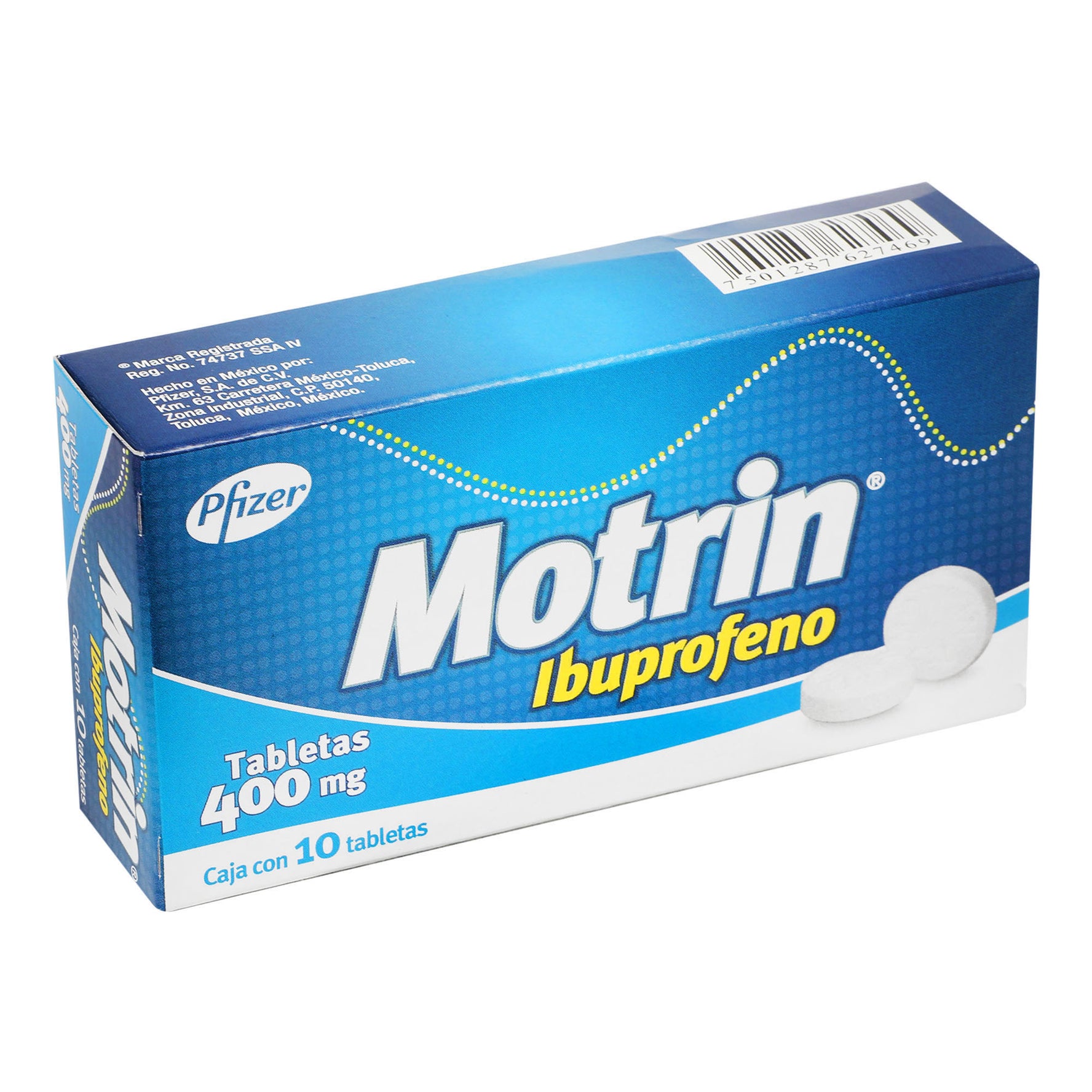 Motrin 400Mg Con 10 Tabletas (Ibuprofeno) 2 - 7501287627469