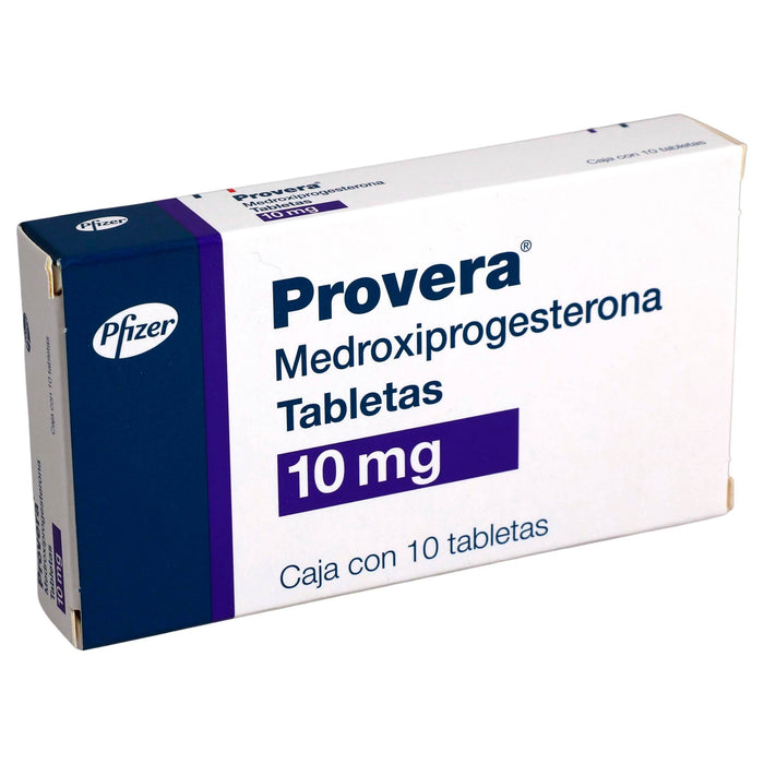 Provera 10Mg Con 10 Tabletas (Medroxiprogesterona) - WeCare Pharma