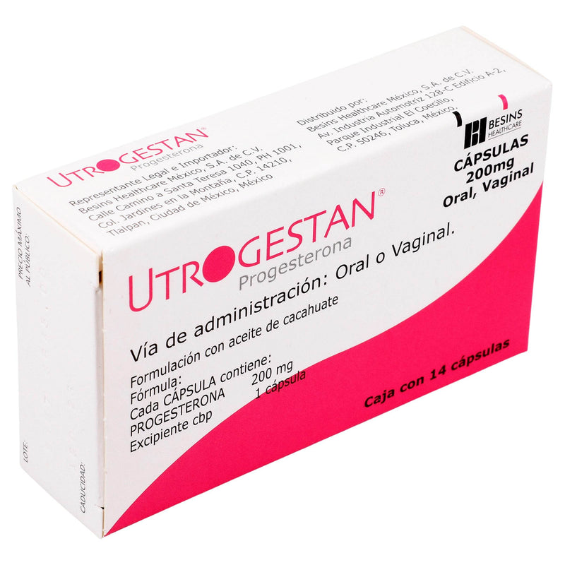 Utrogestan 200Mg Con 14 Capsulas (Progesterona) - WeCare Pharma