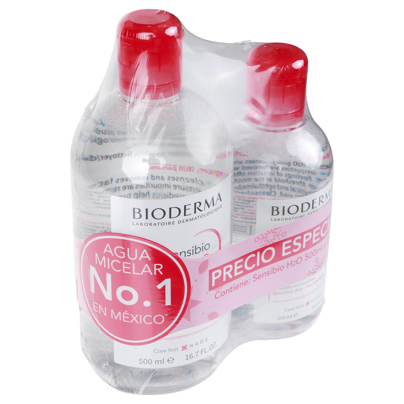 Bioderma Kit Sensibio Desmaquillante H2O 500Ml + Sensibio H2O 250Ml - WeCare Pharma