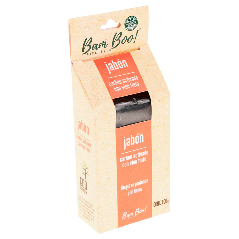 Jabon Bamboo Vino Tinto Y Carbon Activado - WeCare Pharma