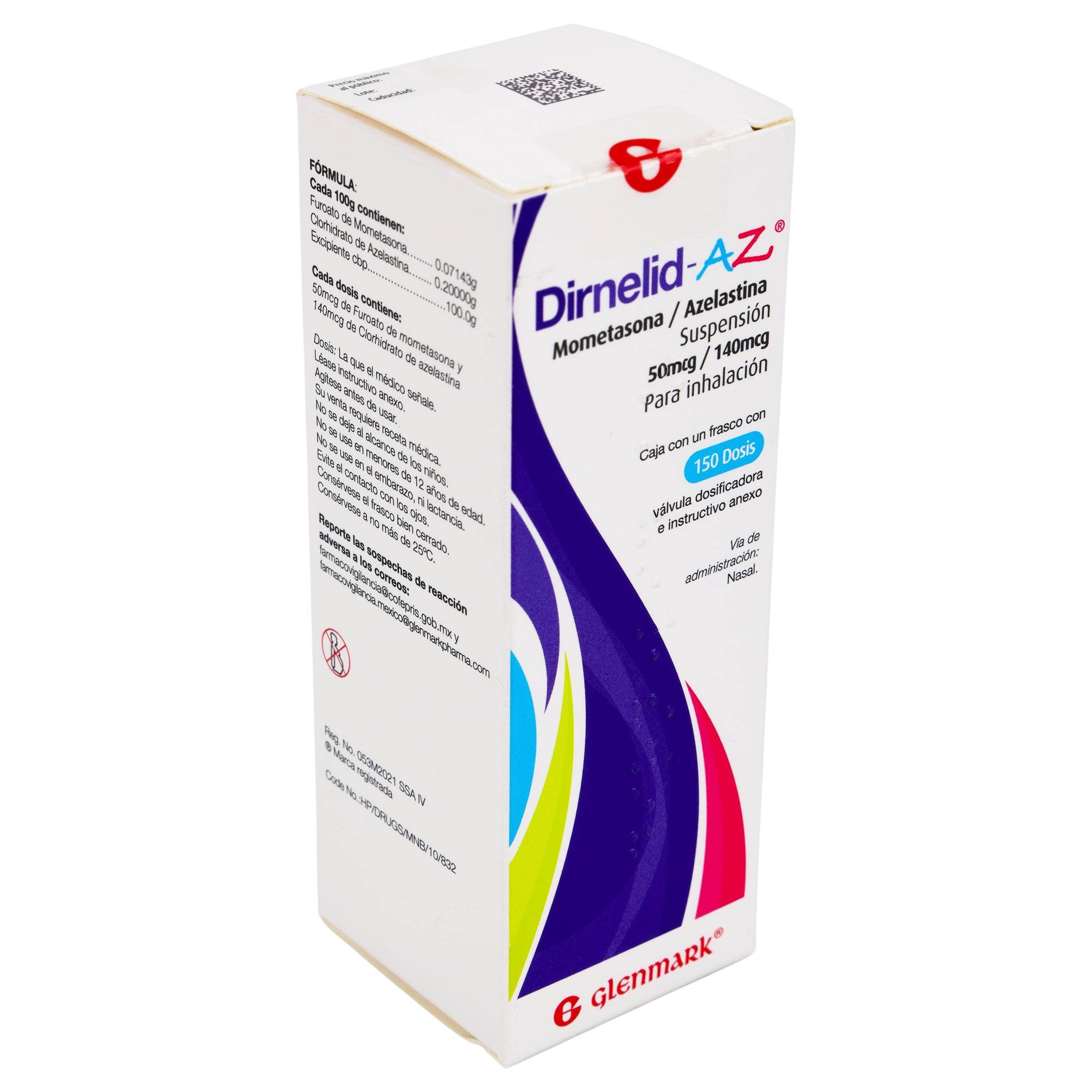 Dirnelid-Az Suspensión 50Mcg/140Mcg 150D (Mometasona/Azelastina ...