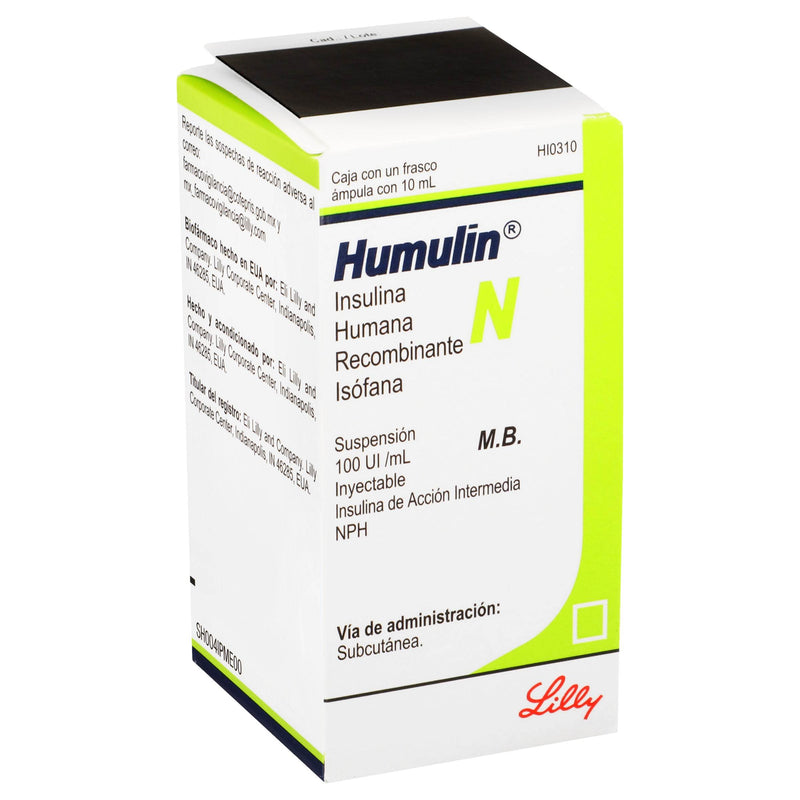 Humulin N Frasco 100Unid/Ml 10Ml Ampulas (Insulina Humana Recombinante Isofana) - WeCare Pharma