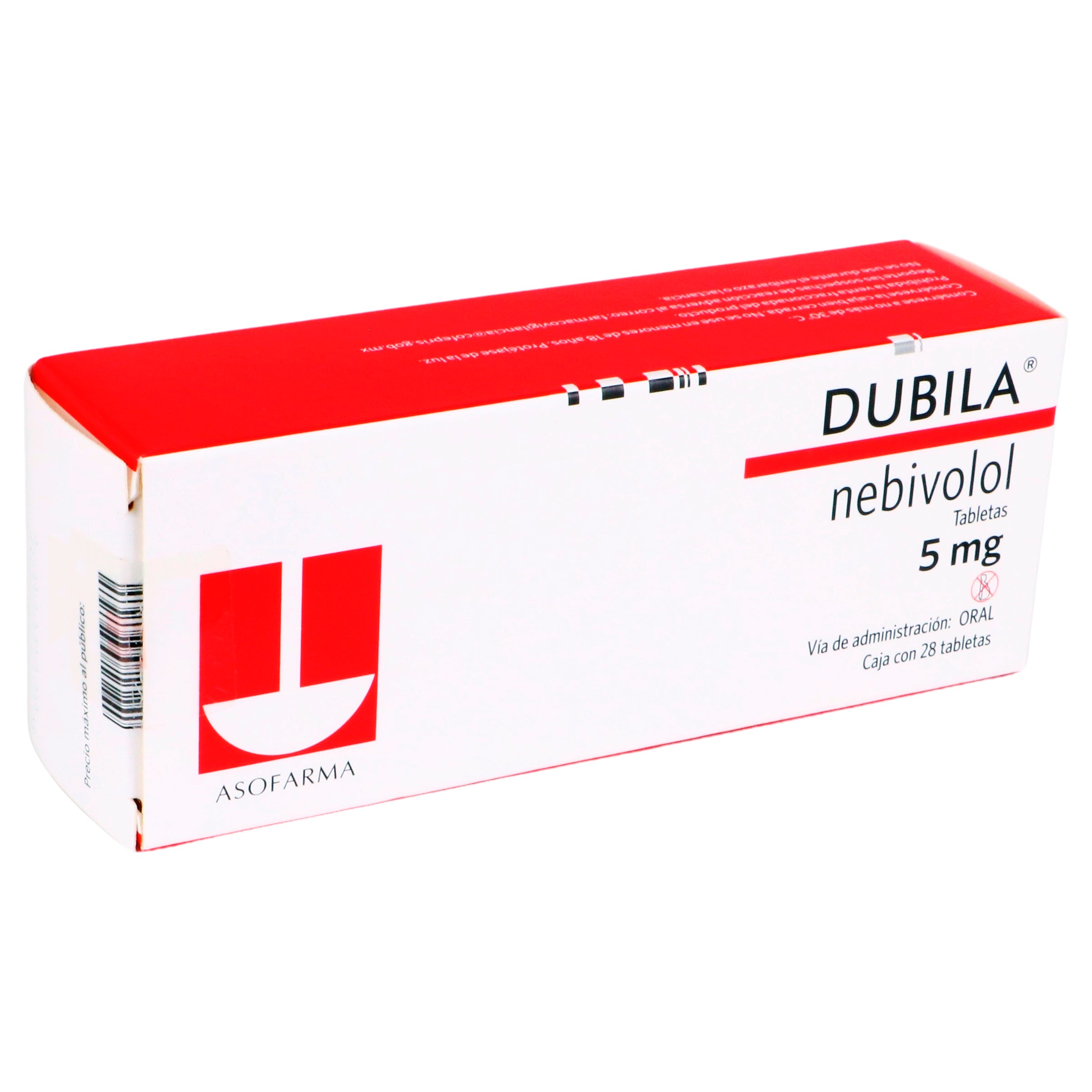 Dubila 5Mg Con 28 Tabletas (Nebivolol) 2 - 7730979097697