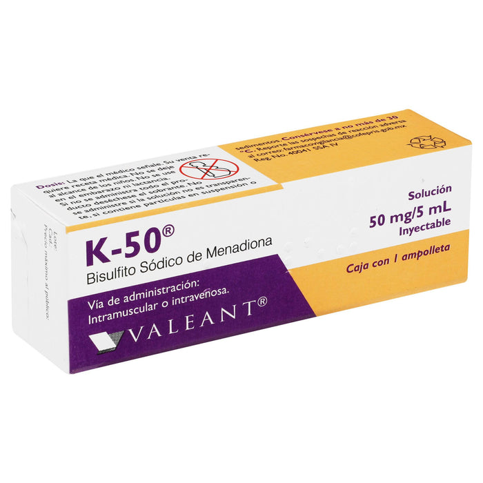K-50 50Mg/5Ml Con 1 Ampulas (Vitamina K) - WeCare Pharma